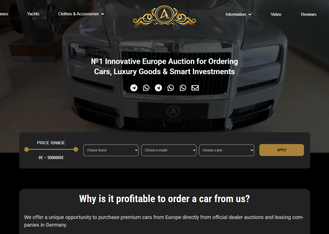 #1 Innovative European Platform for Purchasing Cars, Luxury Goods, and Investment Assets with Maximum Value