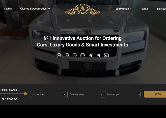 №1 Innovative Auction Innovative European Platform for Purchasing Cars, Luxury Goods, and Investment Assets with Maximum Value